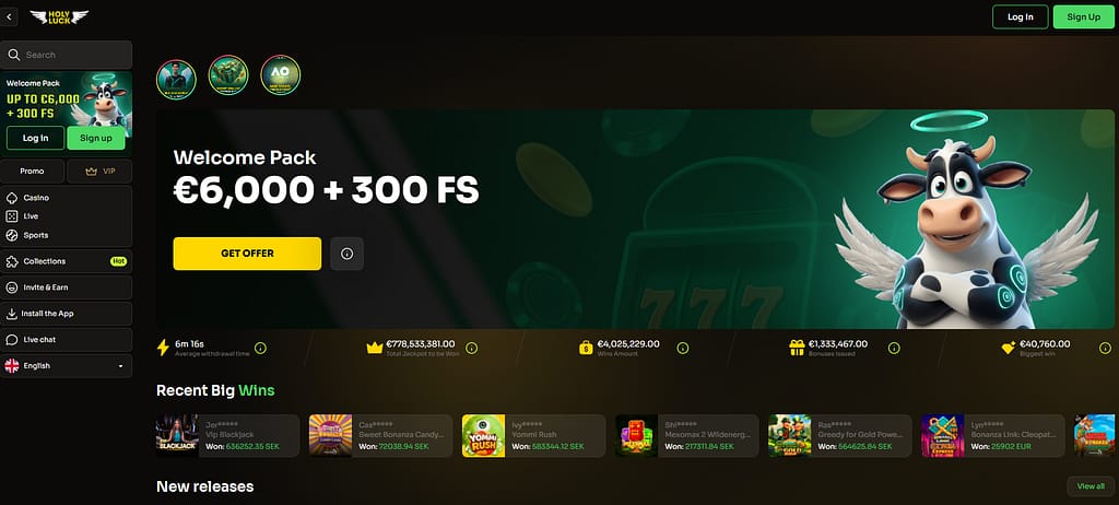 HolyLuck kampagner og tilbud